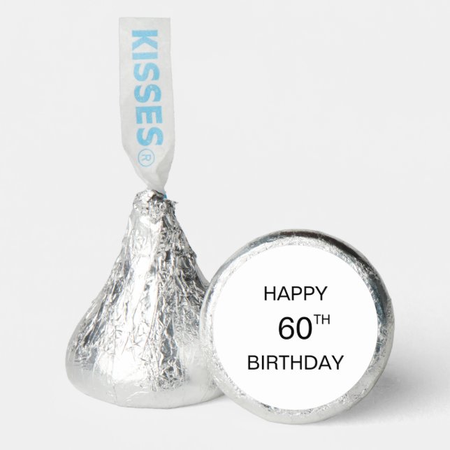 Personalized Birthday Stickers for Chocolate Kisse Hershey®'s Kisses® (Front)