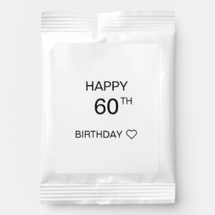 Personalized Birthday Stickers for Chocolate Kisse Margarita Drink Mix