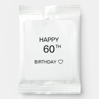 Personalized Birthday Stickers for Chocolate Kisse Margarita Drink Mix