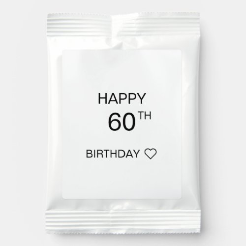 Personalized Birthday Stickers for Chocolate Kisse Margarita Drink Mix