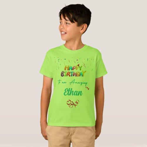 Personalized Birthday T_Shirt  Perfect Kids Gift