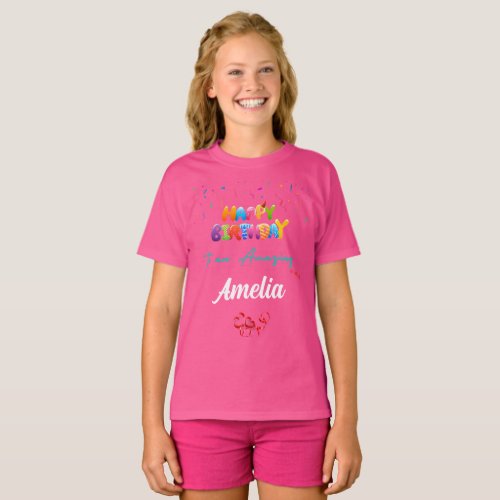 Personalized Birthday T_Shirt  Perfect Kids Gift