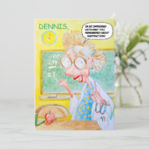 Personalized Birthday Thank You Card