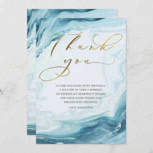 Personalized Birthday Thank You Cards for Adults