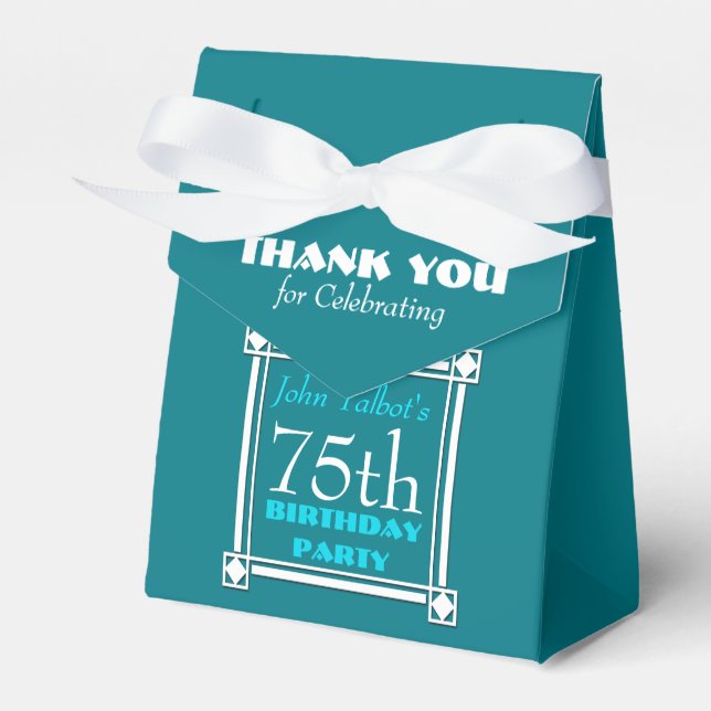 Personalized Birthday Thank You Favor Box (Front Side)