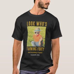 Personalized Birthday Vintage Photo Custom T-Shirt