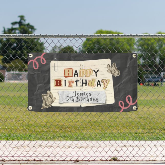 Personalized birthday Welcome  Banner (Insitu)