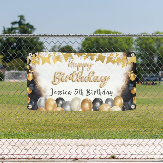 Personalized birthday Welcome  Banner (Insitu)