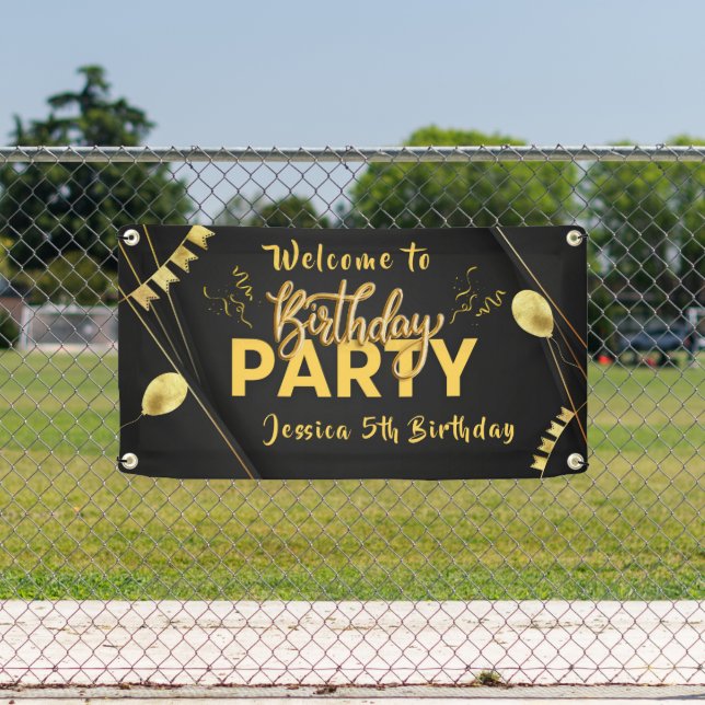 Personalized birthday Welcome  Banner (Insitu)