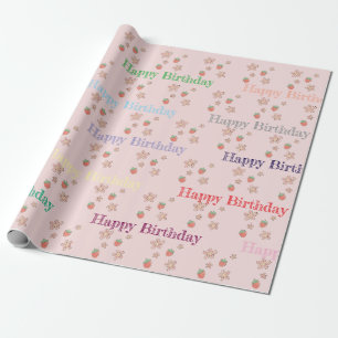 Personalized Birthday Wrapping Paper - Custom Name