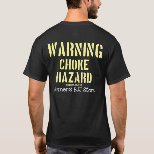 Personalized BJJ Choke Hazard Brazilian Jiu Jitsu T_Shirt