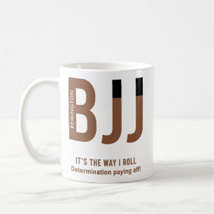 Personalized BJJ Jiu Jitsu Brown Belt Edition Coffee Mug