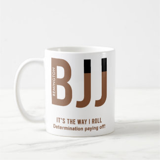 Personalized BJJ Jiu Jitsu Brown Belt Edition Coffee Mug