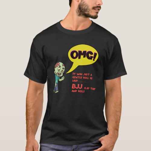 Personalized BJJ Zombie Roller Funny Jiu Jitsu T_Shirt