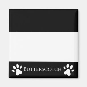 Personalized Black Add-a-Cat Photo Magnet