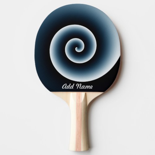 Personalized Black and Blue Cool Pattern   Ping Pong Paddle