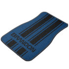 Personalized Black And Blue Racing Stripe