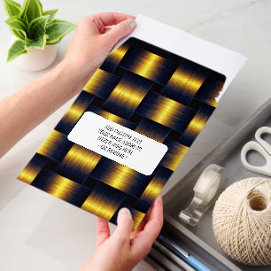 Personalized Black and Gold Envelope Mailers