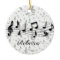 Personalized Black and Gray Musical Notes