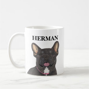 Personalized Black and Tan Frenchie French Bulldog Coffee Mug