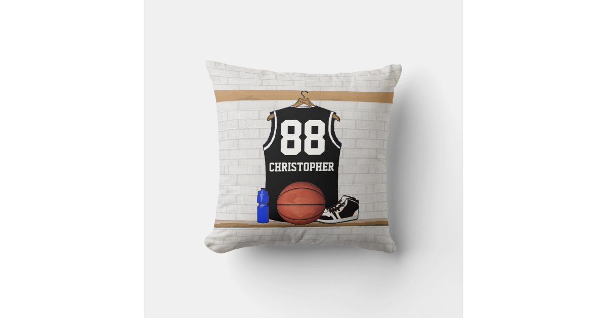 Basketball Jersey Personalized Throw Pillow