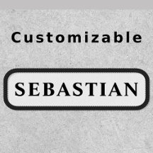 Personalized Black And White Custom Name