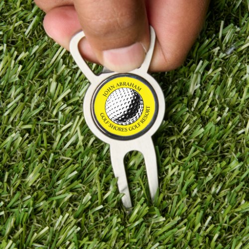 Personalized Black and White  Divot Tool