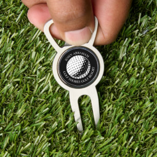 Personalized Black and White Divot Tool