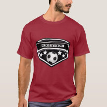 Personalized Black and White Soccer coach