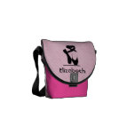 Personalized Black Ballet Shoes En Pointe Messenger Bag Personalized Black Ballet Shoes En Pointe Messenger Bag