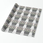 Personalized Black Bridal Shower Wrapping Paper