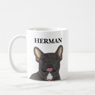 Personalized Black Brindle Frenchie French Bulldog Coffee Mug