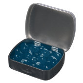 Personalized Black Candy Tin Party Favor Custom (Opened)