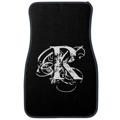 Personalized Black  Car Floor Mat