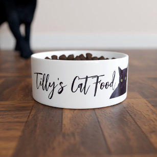 Personalized Black Cat Bowl