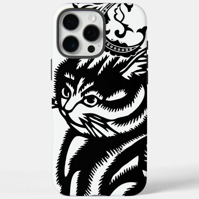 Personalized Black Cat  Case-Mate iPhone Case (Back)