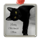 Personalized Black Cat Christmas