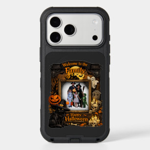 Personalized Black Cat Halloween Family Photo Fram iPhone 17 Pro Max Case