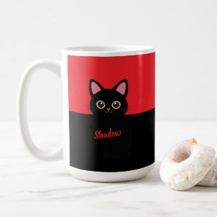 Personalized Black Cat Mug - Gift For Cat lovers