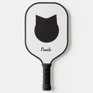 Personalized Black cat Pickleball Pickleball Paddle