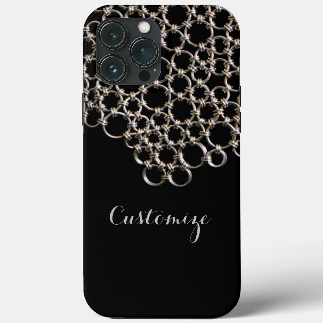 Personalized Black Chain  Case-Mate iPhone Case (Back)