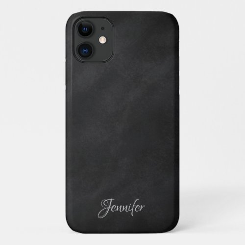 Personalized Black Chalkboard iPhone 11 Case