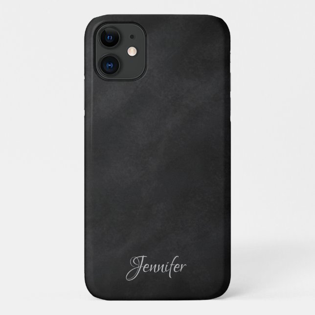 Personalized Black Chalkboard Case-Mate iPhone Case (Back)