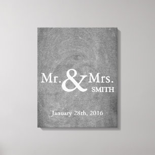 Personalized Black Chalkboard Wedding Guestbook