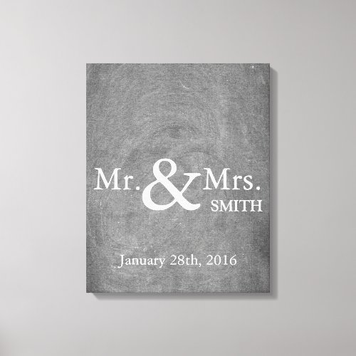 Personalized Black Chalkboard Wedding Guestbook