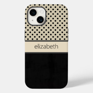 Personalized Black Classic Dots Phone Case