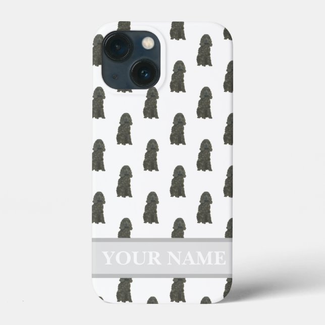 Personalized Black Cocker Spaniel Dog Case-Mate iPhone Case (Back)