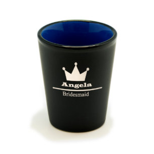 Personalized Black/Color Shot Glass #11