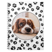 Personalized Black Dog Pawprints Puppy Photo
