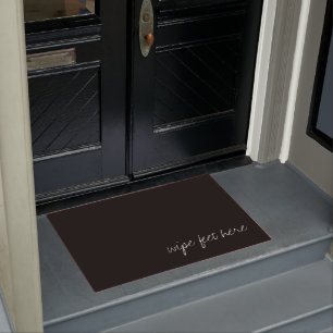 Personalized Black Doormat